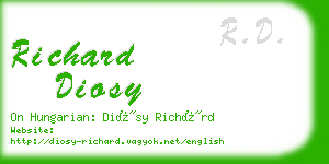 richard diosy business card
